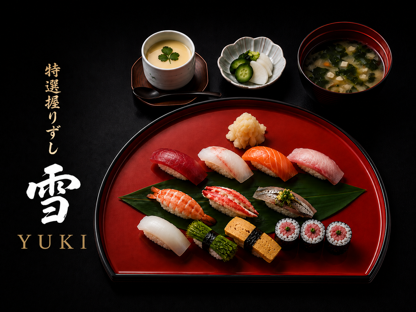 Premium Nigiri Sushi Set: Yuki