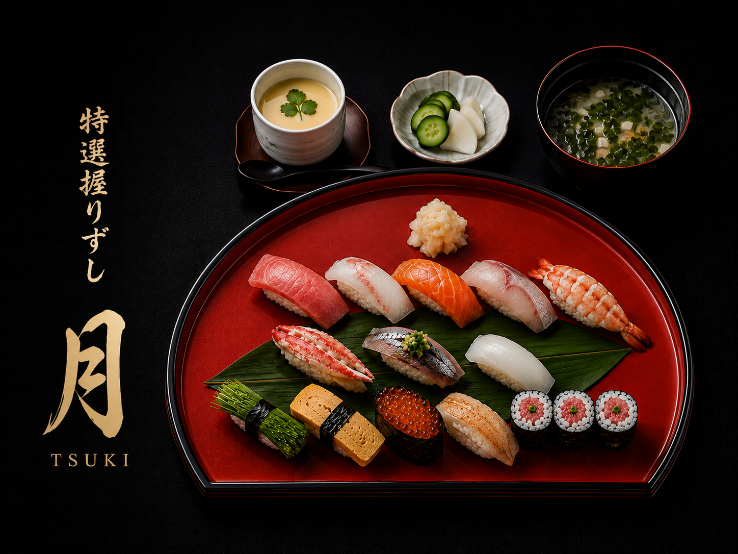 Premium Nigiri Sushi Set: Tsuki