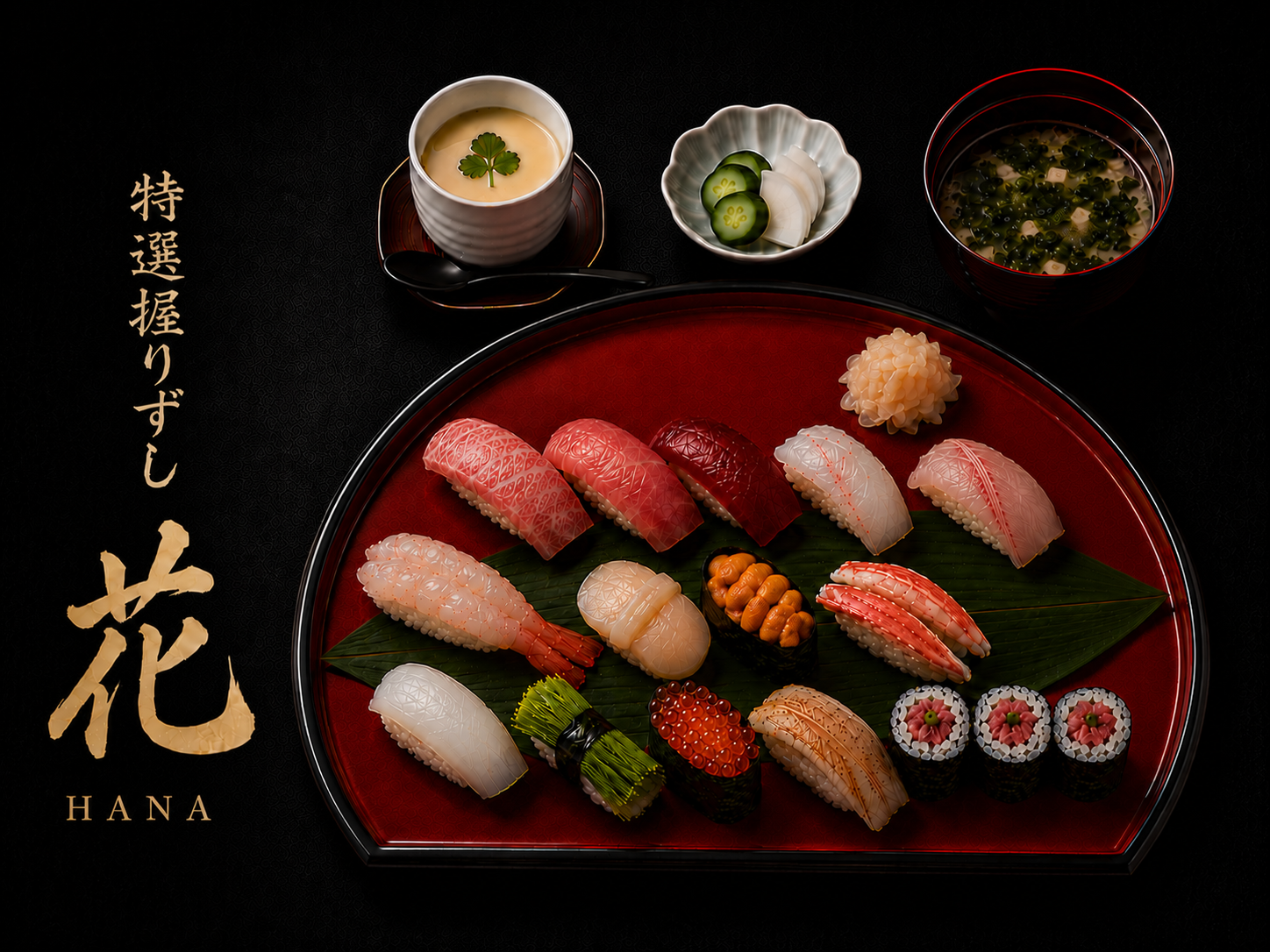 Premium Nigiri Sushi Set: Hana