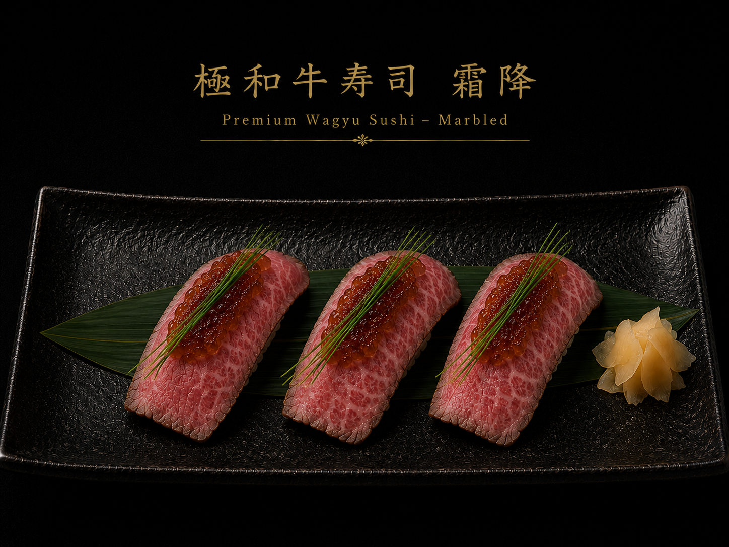 Premium Wagyu Sushi - Marbled